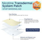 Stop Aid,Helping Quit Patch,Stop Patches,Step 1,30 Patches,21mg Delivered Over 24 Hours