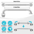 IJDD 24 Inch Shower Grab Bar, Anti Slip Grab Bar for Bathtubs Showers Toilet, Safety Stainless Steel Shower Handles Hand Rail for Senior, Elderly, Handicap, Pregnant, Children