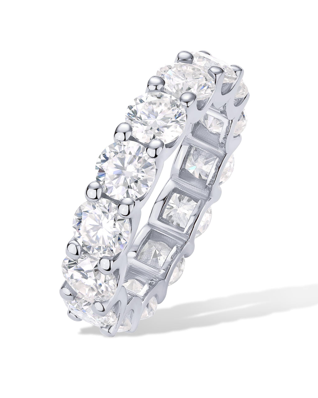 PAVOI White Gold Eternity Ring for Women