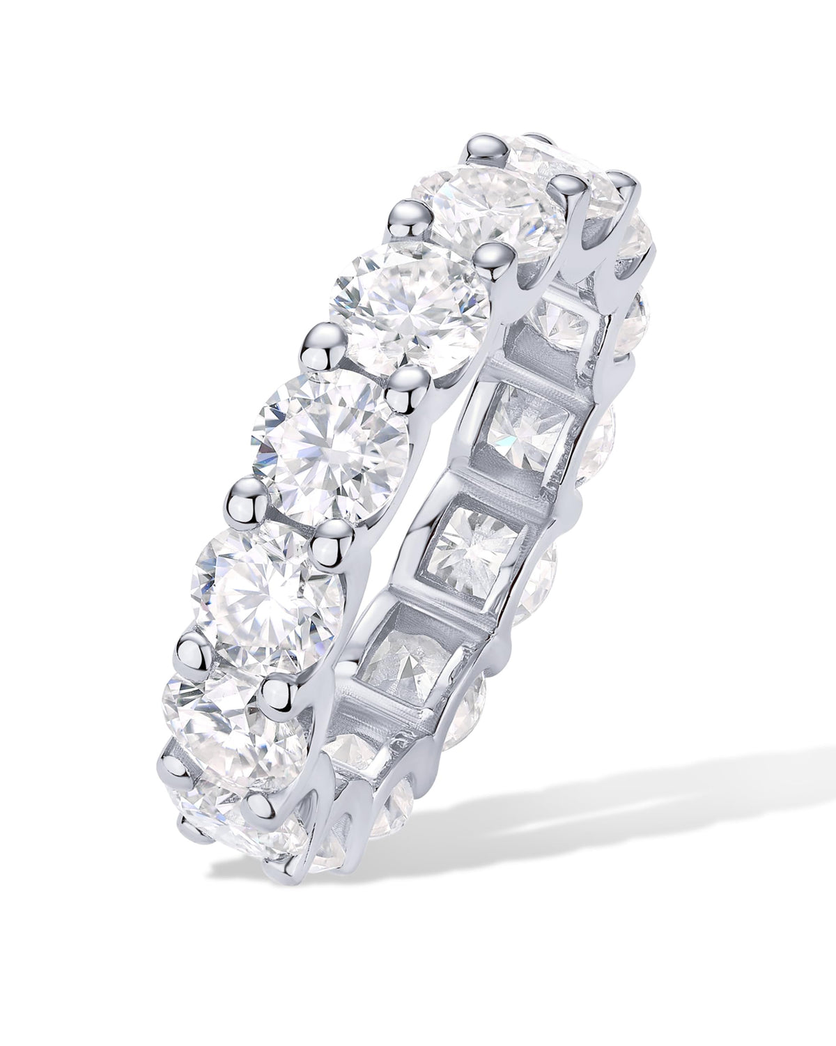PAVOI White Gold Eternity Ring for Women