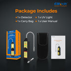 Elitech Freon Leak Detector Halogen Refrigerant Gas Leak Detector HVAC Tester AC Sniffer R22 R410A R134A 1234YF, WJL-6000S
