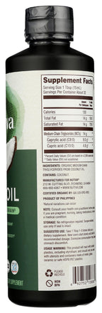 Nutiva Organic MCT Oil, Kosher, Keto Friendly, USDA Certified Organic, Non-GMO, 16 Fluid Ounce (Pack of 1)