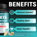 CIVIMUNA Papaya Capsules with Papaya, Pomegranate, Apple Pectin and More - 150 Capsules for 5 Months Supply