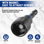 WORKPRO 27 PCS Magnetic Nut Driver Set with Quick-Release Extensions
