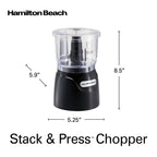 Hamilton Beach 3 Cup Electric Vegetable Chopper & Mini Food Processor
