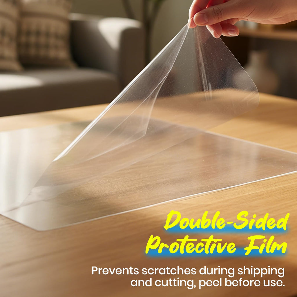 10 Pack of 8x10” PET Sheet/Plexiglass Panels 0.04” Thick; Use for Crafting Projects, Picture Frames, Cricut Cutting and More; Protective Film to Ensure Scratch and Damage Free Sheets