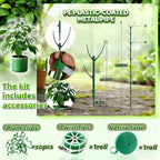 5 Pack Stackable Monstera Plant Support, Garden Plant Support Stakes for Indoor Outdoor Plants, Climbing Plant Support Structures Plant Holder Stick Moss Pole for Support Tall Potted Plants