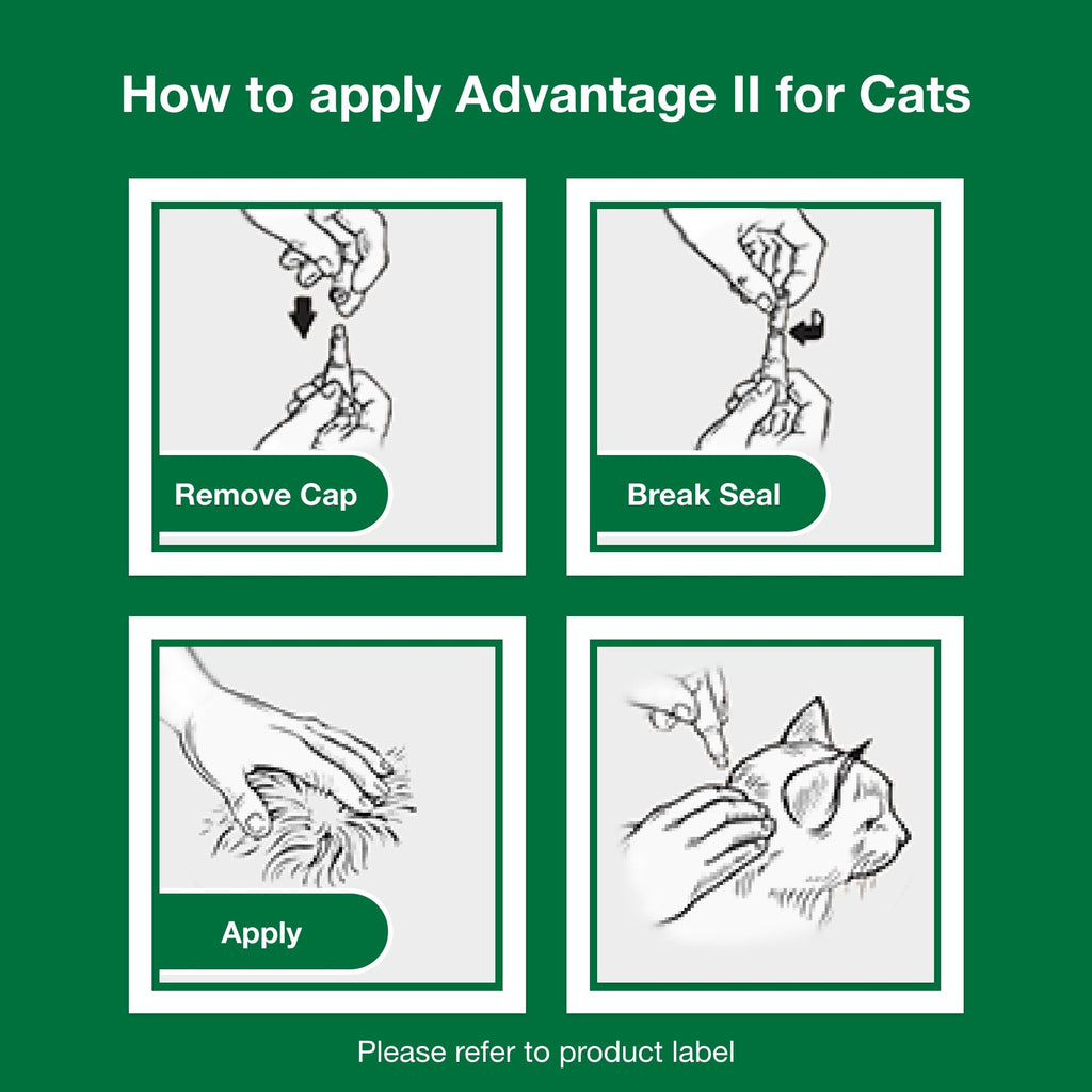 Advantage II Large Cat Topical Flea Treatment & Prevention, 6ct