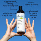 Sky Organics 16oz Castor Oil w/Wraps | Reusable Organic Castor Oil Pack to Boost Body's Wellness, Encourage Rest & Relaxation | Adjustable Elastic Straps Cotton Durable Easy to Use
