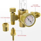YESWELDER Welding Gas Flowmeter with Gas Hose, Leak-Proof Argon CO2