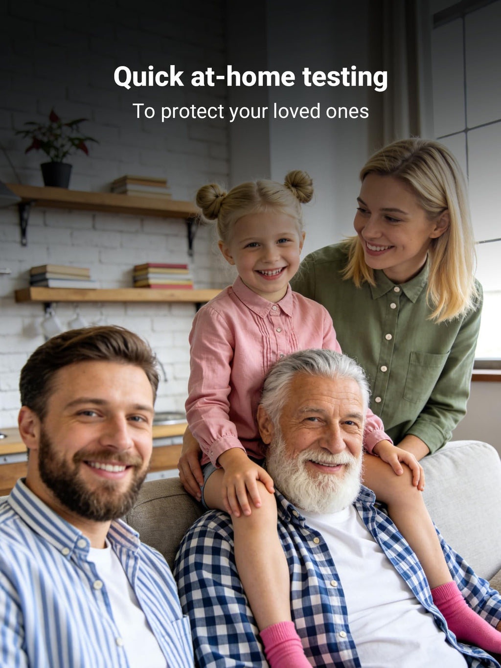 iHealth Flu A/B, COVID-19 & RSV 4-in-1 Antigen Rapid Test, Results in 15 Minutes, FDA Authorized OTC Home Test, Non-Invasive Nasal Swab, Easy to Use & No Discomfort (1 Pack, 4 Tests Total)
