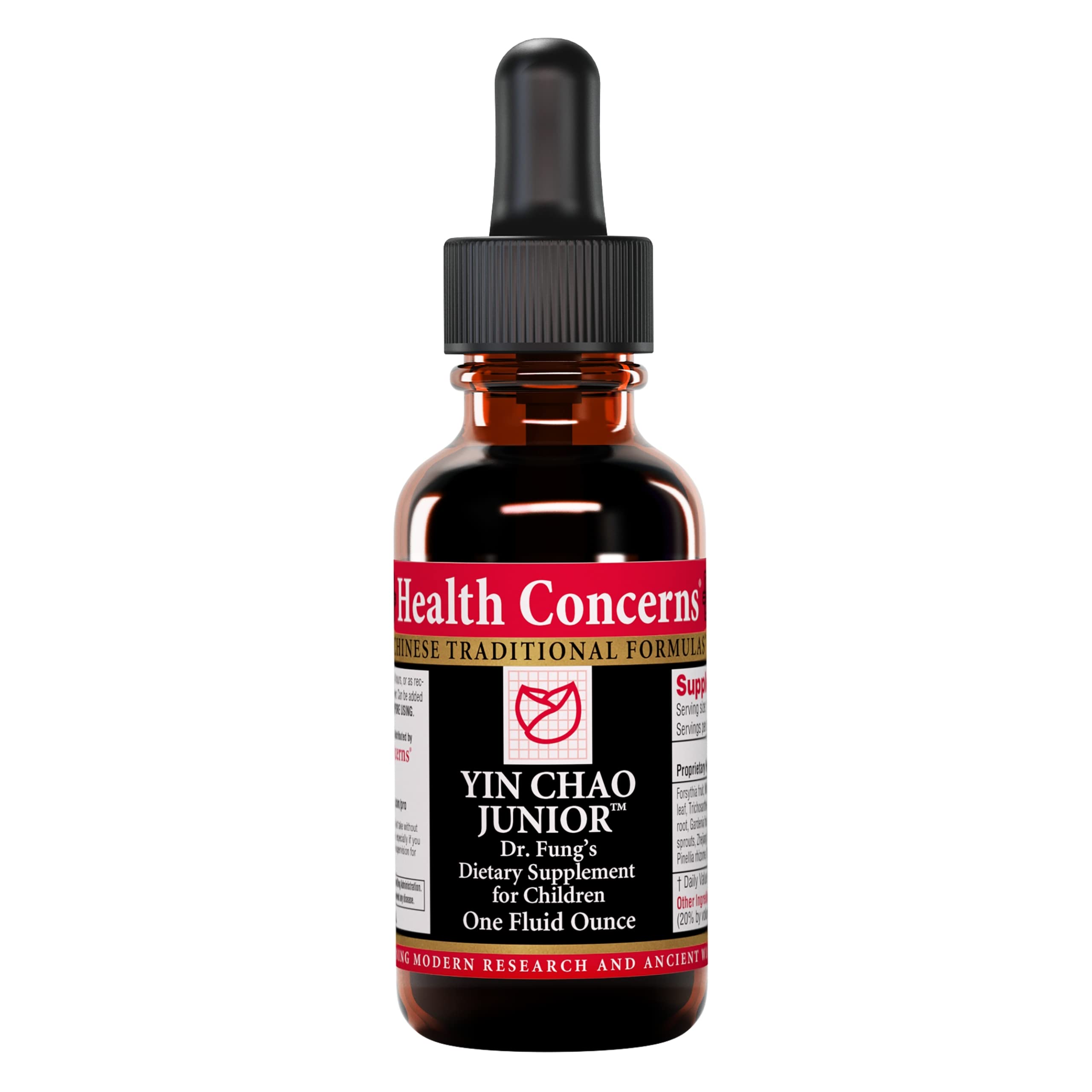 Health Concerns Yin Chao Junior – Immune Support Supplement – Herbal Drops with Forsythia & Mulberry Leaf – Child Cold Support, Fever Relief, Respiratory Health – Chinese Herbal Formula – 1 fl oz