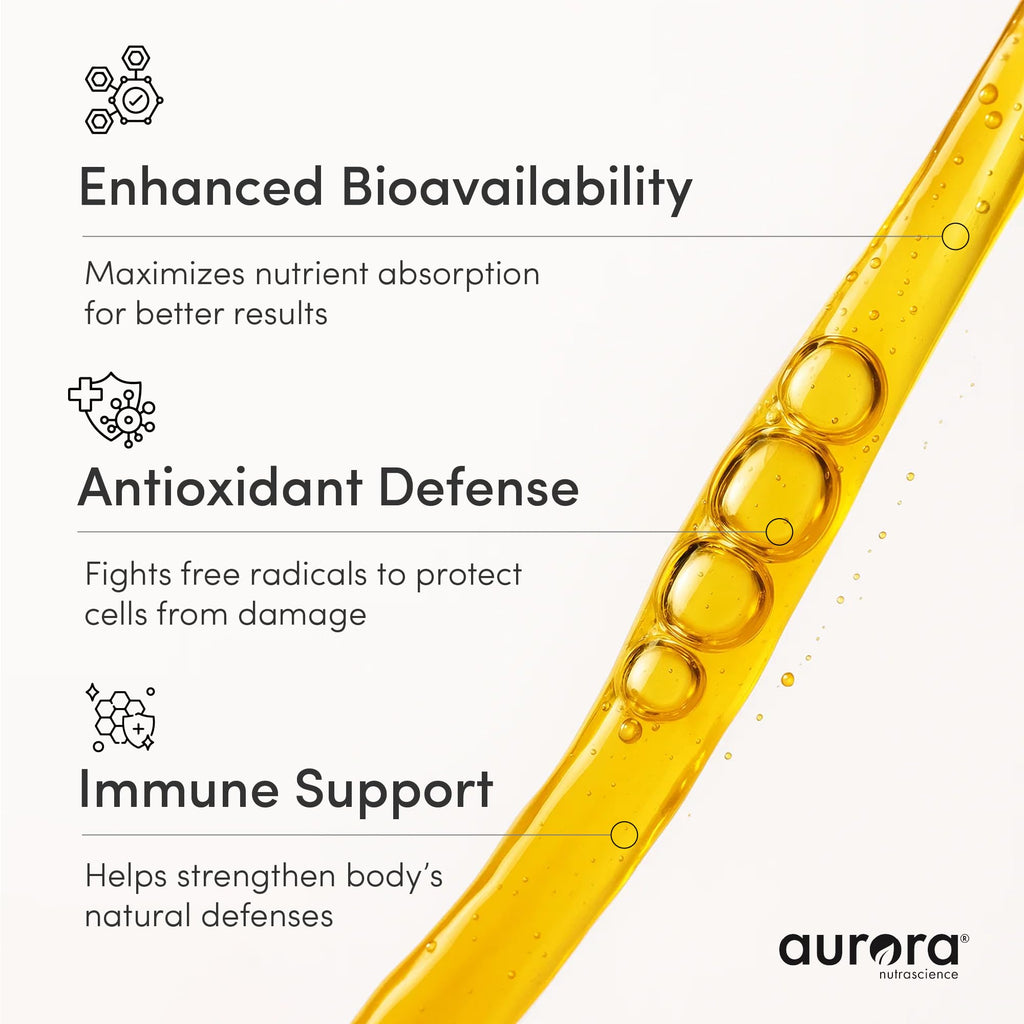 Aurora Nutrascience Liposomal Vitamin C 1,000mg High Absorption – Immune Support Supplement for Active Lifestyles, Oral Liquid Antioxidant, Gluten-Free, Non-GMO, 30 Single Serve Travel Packets