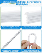 SuperDi Plastic 120ft Roll QP1562 Swimming Pool Liner Lock Beaded Wedge T-Shape