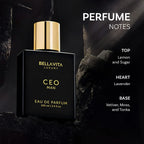 Bellavita Luxury CEO Man Eau de Parfum for Men, 3.4 fl oz (100 ml)