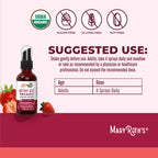 MaryRuth Organics Vitamin B12 Liquid Spray | Vegan, Non-GMO, Gluten-Free | USDA Organic Supplement | Energy & Nervous System Support | B12 Vitamins for Women & Men | 720 mcg | 1 Fl Oz