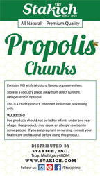 Stakich Bee Propolis Chunks - Pure, Natural - 1 Pound (16 Ounce)