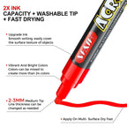 SFAIH Acrylic Creative Markers - 3mm Replaceable Nibs 24 Colors