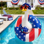 Jovoria 4th of July Patriotic Porch Goose Outfits for 23 Inch Lawn Statue