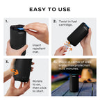 Thermacell Patio Shield Mosquito Repellent Metal Edition, Obsidian; Easy to Use, Highly Effective; Provides 12 Hours of DEET-Free Backyard Mosquito Repellent; Scent-Free, No Spray, No Smoke, Cordless