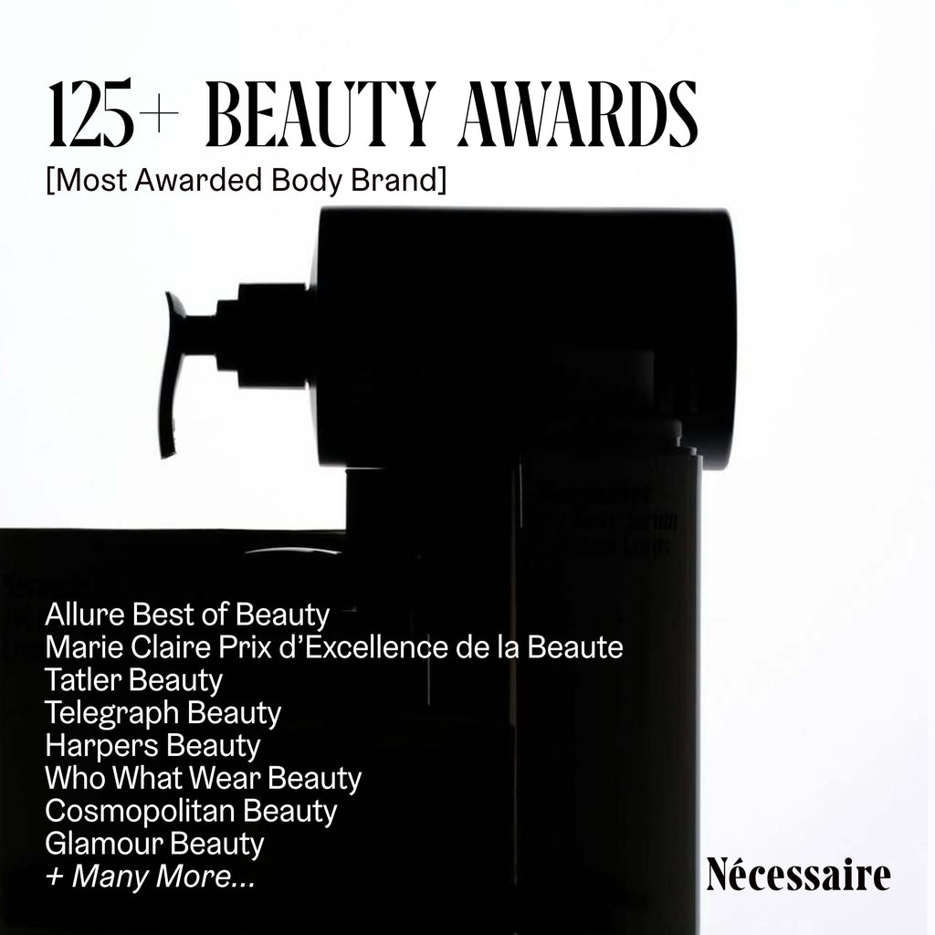 Nécessaire The Body Serum – Fragrance-Free Hyaluronic Acid Body Serum for Women+ Men. Niacinamide Firming Body Lotion – Fast-Absorbing for Sensitive + Eczema-Prone Skin. 50 ml/1.7 fl oz