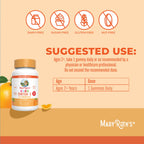 MaryRuth Organics Vegan Omega 3 Gummies for Kids 2+, 2 Month Supply, Sugar Free, Omega 3 Supplement with Vitamin C, Flaxseed Oil, Immune Support, Essential Nutrient ALA, No Fish Taste, 60 Count