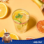 JOLLY CHEF 12 oz Rose Gold Plastic Cups Tumblers 100 Pack Disposable Clear