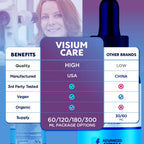 Visium Care Drops , Official VisiumCare Drops with All Natural Ingredients , Advanced Overall Health and Wellness Vitamin Formula Maximum Strength Active Lifestyle Multivitamins Support (30 Servings)