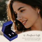 Mini Pearl Drop Earrings for Women - Petite Pink Double Pearl Studs (5mm Top + 10mm Drop), Real Freshwater Cultured, S925 Silver Hypoallergenic Post, 18K Gold Plated Dainty Jewelry