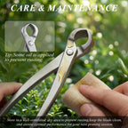 Bonsai Tools Set 3-Piece – Knob Cutter, Concave Cutter & Scissors for Trim