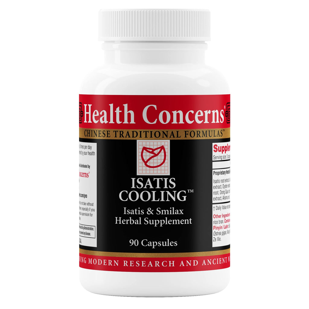 Health Concerns Isatis Cooling – Immune & Inflammation Support – Gut Health, Intestinal Relief, Urinary Tract Cleanse, Heat Clearing & Detox – Chinese Herbal Supplement for Men & Women – 90 Capsules