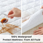 COTTONPASSION Washable Underpads Queen Size 60'' x 80'' - Waterproof Reusable Heavy Absorbency Incontinence Bed Pads with Straps - Bedwetting Mattress Protector for Adults, Kids, Elderly and Pets