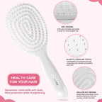 LTLUTU 8" Silicone Shower Squeegee for Glass Doors with Silver Hair Comb Set, Bathroom,Kitchen Safe Water Blade, Car Window,Mirror, Tile Scraper — Ideal for Hair Care and Glass Cleaning