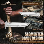 Purple Dragon Machete for Cutting Trees Heavy Duty for Bushcraft - Brown