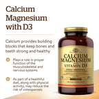 Solgar Calcium Magnesium with Vitamin D3, 300 Tablets - Promotes Healthy Bones, Supports Nerve & Muscle Function - Highly Absorbable Form - Non-GMO and Gluten Free - 60 Servings