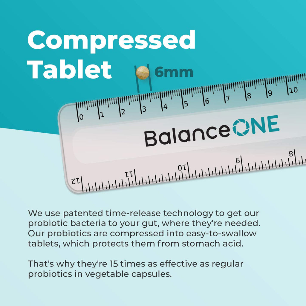 Balance ONE Time-Release Kids Probiotic – Up to 15x Better Survivability – 3 Billion CFU – Gut & Digestive Support for Children – Sugar Free, Easy to Swallow, 2 Month Supply