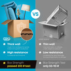 Medium Moving & Shipping Boxes 14"L x 10"W x 8"H (25-Pack) - Extra Strength 200 lb vs Regular - Corrugated Heavy Duty Shipping Boxes - Durable Box for Shipping - Box to Pack by IDL Packaging