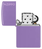 Zippo Classic Smoky Lavender Logo Pocket Lighter