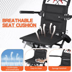 Wheelchairs for Adults,Transport Lightweight Foldable with Flip-up armrests, Portable Folding Travel Wheel Chairs for Seniors（220 lbs Weight Limit）
