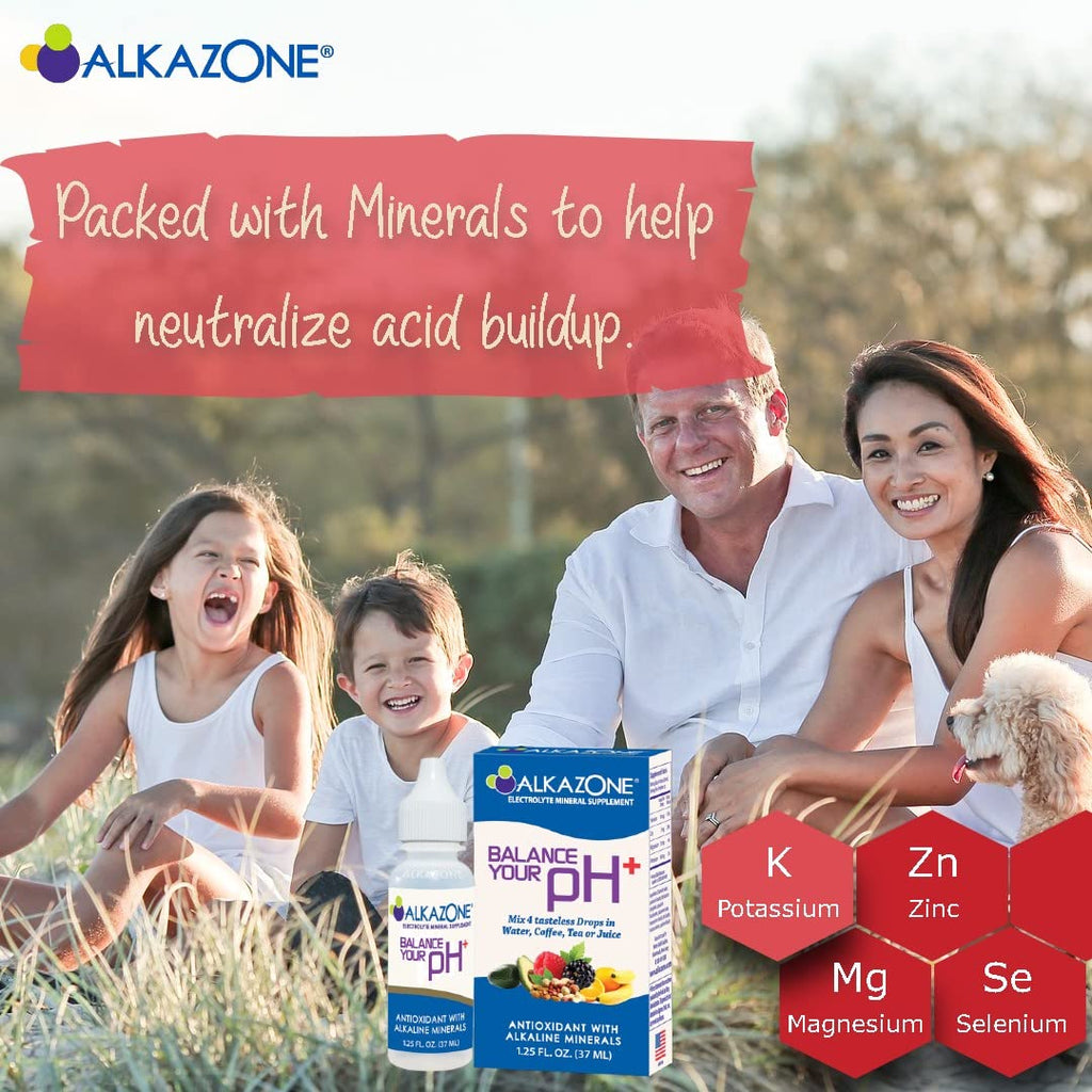 Alkazone Balance Your pH Plus Antioxidants Alkaline Mineral Drops Enhance Your Hydration with Every Drop!