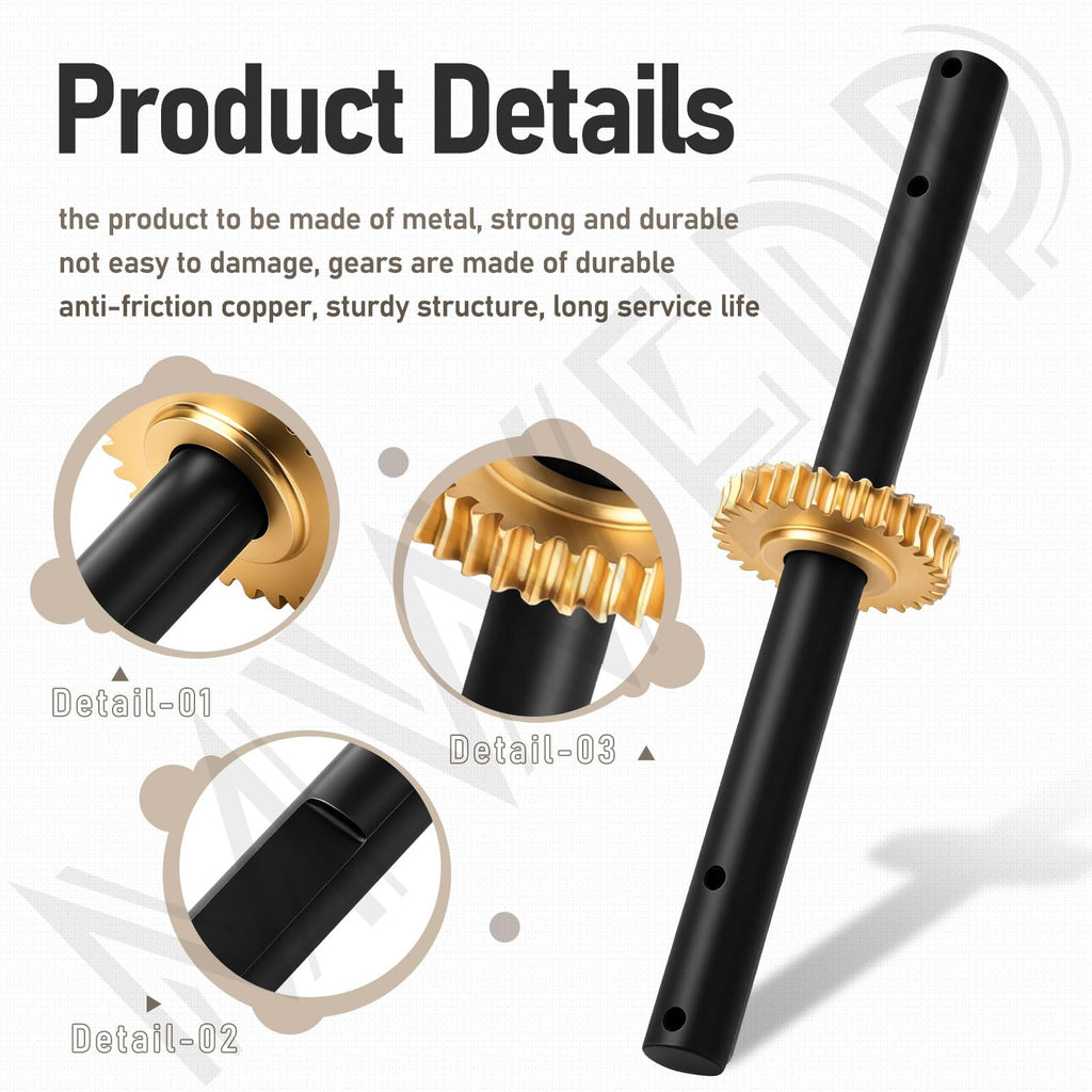 4651 Replacement Tiller Shaft Tine Assembly Compatible with Earthquake