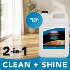 Weiman Hardwood Floor Cleaner Gallon and Refillable Squeeze Bottle - Finished Wood Surfaces