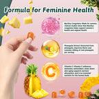 Mosslly Feminine Balance Gummies for Women - Premium Balance Supplement for Women PH Health, Gut Healthy, Immune Support, Hawaiian Pineapple Flavor, 60 Gummies