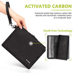 OZCHIN Smell Proof Bag Travel Storage Case Activated Charcoal Pouches Durable Odorless Medicine Organizer