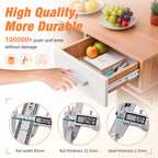 REGUDA Soft Close Drawer Slides Ball Bearing 3 Folds Full Extension Side Mount Cabinet Runners Glides Rails Track 100 Lbs Load 10 12 14 16 18 20 22 24 Inch Silver 5Prs(Silver-Soft Close-5Prs,22inch)