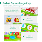Baby Cause and Effect Pop Up Animal Toys for 1 Year Old Boy Girl with Light