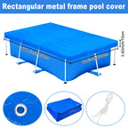 14 x 7ft Rectangular Pool Cover for Frame Above Ground Pool Cover 177" X 87" Rectangle Frame Swimming Pool Cover for Rectangle Frame Pool Heavy Duty Pool Cover Protector for Garden Swimming Pool Cover