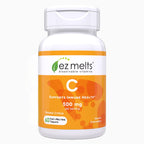 EZ Melts Vitamin C - Daily Vitamin for Antioxidant & Immune Support - No Artificial Flavors - Non-GMO & Sugar-Free - Orange Citrus - 60 Dissolvable Tablets (30 Servings)