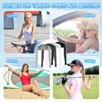PHOGARY 4 Pieces Cooling Shawl Arm Sleeves Sun Uv Protection Cooler Shrug, Comfortable & Breathable Anti-UV Arm Sleeves for Women with Finger Holes for Driving Golfing Fishing Running