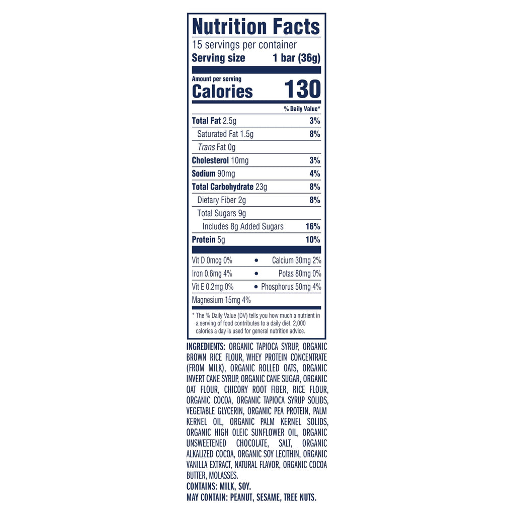 Zbar Protein - Chocolate Chip - Crispy Snack Bars - Made with Organic Oats - Non-GMO - 5g-Protein - Gluten Free Bars, 15 Count (Pack of 6)
